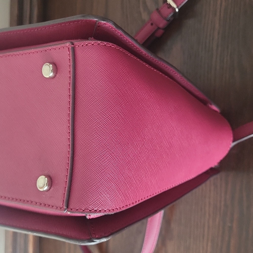 Kate Spade Burgendy Crossbody Satchel Bag - Picture 6 of 11